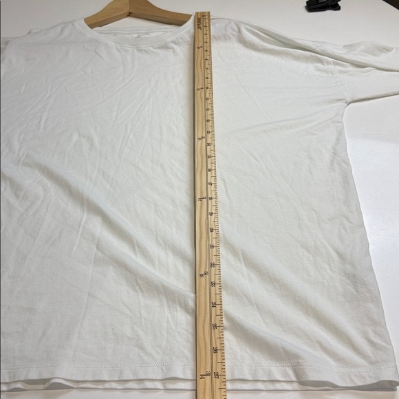 Paper Label Classic White pima Cotton Long Sleeve Shirt Size Large - Picture 5 of 6